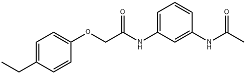 N-[3-(acetylamino)phenyl]-2-(4-ethylphenoxy)acetamide Struktur