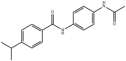 N-[4-(acetylamino)phenyl]-4-isopropylbenzamide Struktur