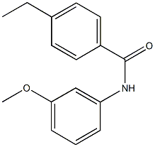 4-ethyl-N-(3-methoxyphenyl)benzamide Struktur