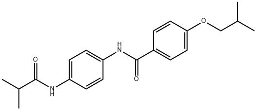 4-isobutoxy-N-[4-(isobutyrylamino)phenyl]benzamide Struktur