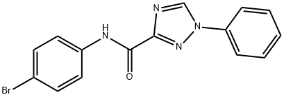 N-(4-bromophenyl)-1-phenyl-1H-1,2,4-triazole-3-carboxamide Struktur