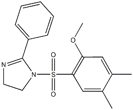 4,5-dimethyl-2-[(2-phenyl-4,5-dihydro-1H-imidazol-1-yl)sulfonyl]phenyl methyl ether Struktur