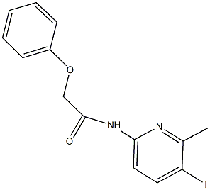 N-(5-iodo-6-methyl-2-pyridinyl)-2-phenoxyacetamide Struktur