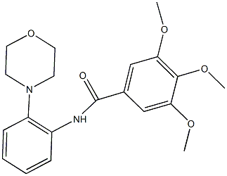 3,4,5-trimethoxy-N-[2-(4-morpholinyl)phenyl]benzamide Struktur