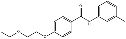 4-(2-ethoxyethoxy)-N-(3-methylphenyl)benzamide Struktur