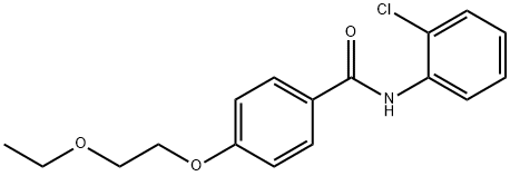 N-(2-chlorophenyl)-4-(2-ethoxyethoxy)benzamide Struktur