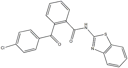 N-(1,3-benzothiazol-2-yl)-2-(4-chlorobenzoyl)benzamide Struktur