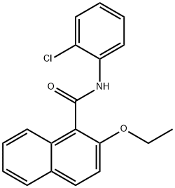 N-(2-chlorophenyl)-2-ethoxy-1-naphthamide Struktur