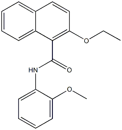 2-ethoxy-N-(2-methoxyphenyl)-1-naphthamide Struktur