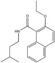 2-ethoxy-N-isopentyl-1-naphthamide Struktur