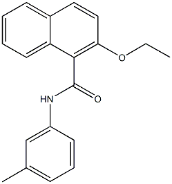 2-ethoxy-N-(3-methylphenyl)-1-naphthamide Struktur