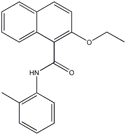 2-ethoxy-N-(2-methylphenyl)-1-naphthamide Struktur