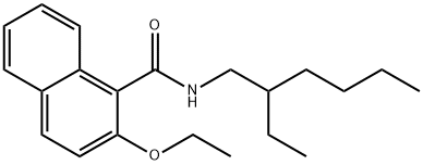 2-ethoxy-N-(2-ethylhexyl)-1-naphthamide Struktur