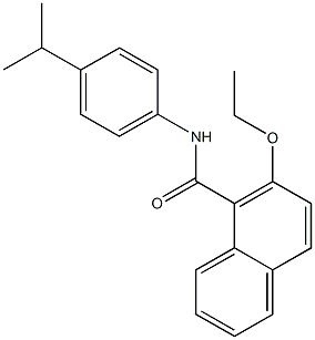 2-ethoxy-N-(4-isopropylphenyl)-1-naphthamide Struktur