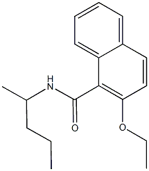 2-ethoxy-N-(1-methylbutyl)-1-naphthamide Struktur