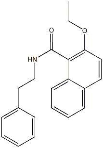 2-ethoxy-N-(2-phenylethyl)-1-naphthamide Struktur