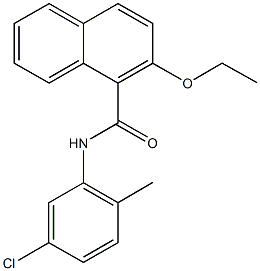 N-(5-chloro-2-methylphenyl)-2-ethoxy-1-naphthamide Struktur