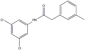 N-(3,5-dichlorophenyl)-2-(3-methylphenyl)acetamide Struktur