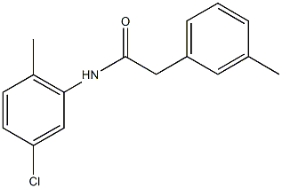 N-(5-chloro-2-methylphenyl)-2-(3-methylphenyl)acetamide Struktur