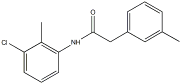 N-(3-chloro-2-methylphenyl)-2-(3-methylphenyl)acetamide Struktur