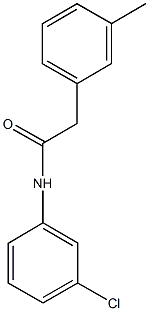 N-(3-chlorophenyl)-2-(3-methylphenyl)acetamide Struktur