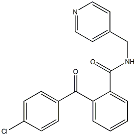 2-(4-chlorobenzoyl)-N-(4-pyridinylmethyl)benzamide Struktur