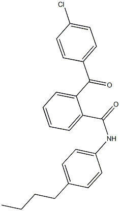 N-(4-butylphenyl)-2-(4-chlorobenzoyl)benzamide Struktur