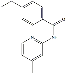 4-ethyl-N-(4-methyl-2-pyridinyl)benzamide Struktur