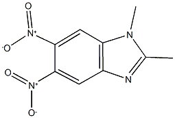 5,6-dinitro-1,2-dimethyl-1H-benzimidazole Struktur