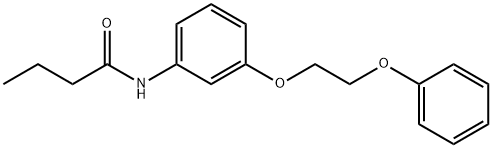 N-[3-(2-phenoxyethoxy)phenyl]butanamide Struktur