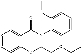 2-(2-ethoxyethoxy)-N-(2-methoxyphenyl)benzamide Struktur