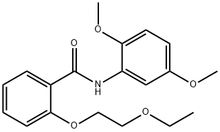 N-(2,5-dimethoxyphenyl)-2-(2-ethoxyethoxy)benzamide Struktur