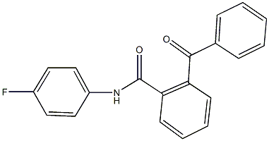 2-benzoyl-N-(4-fluorophenyl)benzamide Struktur