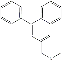 N,N-dimethyl-N-[(4-phenyl-2-naphthyl)methyl]amine Struktur