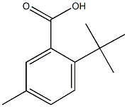 2-tert-butyl-5-methylbenzoic acid Struktur