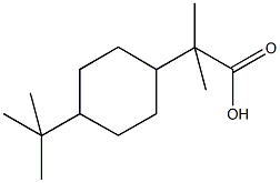 2-(4-tert-butylcyclohexyl)-2-methylpropanoic acid Struktur