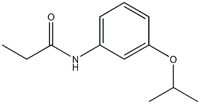 N-(3-isopropoxyphenyl)propanamide Struktur