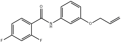 N-[3-(allyloxy)phenyl]-2,4-difluorobenzamide Struktur