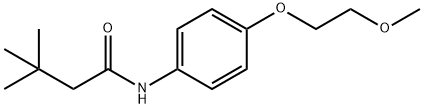 N-[4-(2-methoxyethoxy)phenyl]-3,3-dimethylbutanamide Struktur