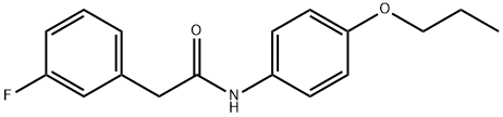 2-(3-fluorophenyl)-N-(4-propoxyphenyl)acetamide Struktur