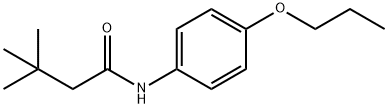 3,3-dimethyl-N-(4-propoxyphenyl)butanamide Struktur