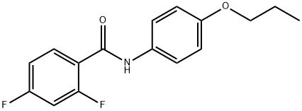 2,4-difluoro-N-(4-propoxyphenyl)benzamide Struktur