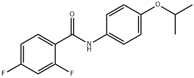 2,4-difluoro-N-(4-isopropoxyphenyl)benzamide Struktur