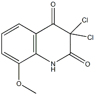 3,3-dichloro-8-methoxy-2,4(1H,3H)-quinolinedione Struktur