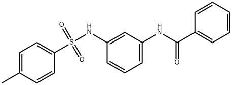 N-(3-{[(4-methylphenyl)sulfonyl]amino}phenyl)benzamide Struktur