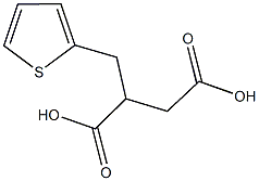 2-(2-thienylmethyl)succinic acid Struktur