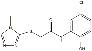 N-(5-chloro-2-hydroxyphenyl)-2-[(4-methyl-4H-1,2,4-triazol-3-yl)sulfanyl]acetamide Struktur