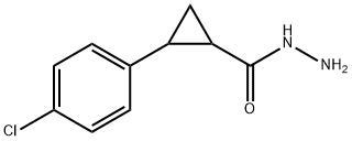 2-(4-chlorophenyl)cyclopropanecarbohydrazide Struktur