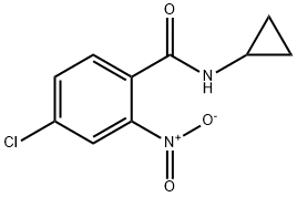 4-chloro-N-cyclopropyl-2-nitrobenzamide Struktur