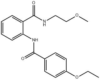 2-[(4-ethoxybenzoyl)amino]-N-(2-methoxyethyl)benzamide Struktur